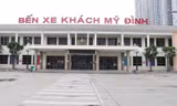 Cảnh trống vắng những ngày này tại bến xe Mỹ Đình - vốn có khoảng 1 vạn lượt khách đi lại mỗi ngày.