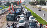 ‘Lô cốt' dự án nước thải Yên Xá thi công ì ạch gây ùn tắc giao thông