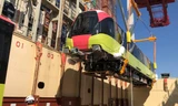 Hình ảnh đoàn tàu metro Nhổn - ga Hà Nội rời cảng Pháp về Việt Nam