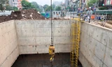 Cận cảnh những đoạn hầm đầu tiên tuyến metro Nhổn - ga Hà Nội vừa hình thành