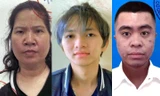 Các đối tượng Huyền, Ninh và Hiệp (từ trái sang). Ảnh: Công an cung cấp.