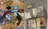 Nhiều súng, đạn và ma tuý bị công an thu giữ. Ảnh: Công an cung cấp.