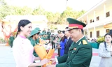 Nữ tân binh duy nhất ở Đắk Nông lên đường nhập ngũ