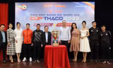 Toàn cảnh họp báo Siêu cúp bóng đá Quốc gia - Cúp THACO năm 2022