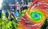 Thời tiết Hà Nội sau đêm tâm bão đi qua