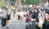 Hà Nội hửng nắng mạnh trước khi đón mưa rét dịp nghỉ lễ Giỗ Tổ