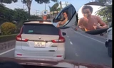 Bắt giam tài xế ô tô chạy lạng lách, gây sự với người đi đường ở Bình Dương