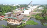 Hình ảnh cầu vượt sông Sài Gòn trên tuyến Vành đai 3 nối TPHCM và Bình Dương