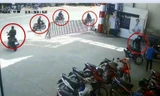 Clip: Nhóm dàn cảnh trộm 3 xe máy trong tích tắc ở Bình Dương