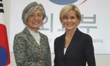 Ngoại trưởng Australia Julie Bishop gặp người đồng cấp Hàn Quốc tại Seoul ngày 13/10. Ảnh: Australian.