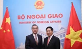 Phó Thủ tướng, Bộ trưởng Ngoại giao Phạm Bình Minh hội đàm với Bộ trưởng Ngoại giao Trung Quốc Vương Nghị. Ảnh: Cổng thông tin điện tử Chính phủ cung cấp.