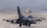 Một máy bay F-16 của Không quân Mỹ. Ảnh: Yonhap.