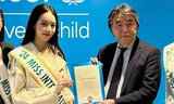Hoa hậu Thanh Thủy thăm trụ sở UNICEF, đại sứ quán Việt Nam tại Nhật Bản