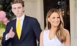 Barron Trump là tâm điểm khi xuất hiện vì cao hơn 2 m 
