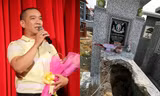 Hình ảnh phần mộ đạo diễn Vũ Minh bị đào lên, gia đình lên tiếng