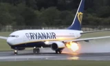 Máy bay Ryanair bốc cháy, ít nhất 18 người bị thương 