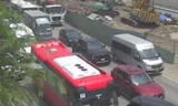 Kẹt xe từ sáng đến trưa trên đường dẫn cao tốc TPHCM - Long Thành - Dầu Giây