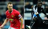Cả Jonny Evans (trái) và Papiss Cisse đều phải nhận án phạt nặng. Ảnh: The FA.