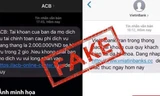Cảnh báo lừa đảo qua tin nhắn giả danh ngân hàng