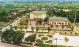 Một góc UBND xã Tiên Điền nơi ông Trung công tác.. Ảnh Nghi Xuân