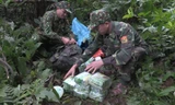 Cận cảnh 100 kg ma tuý bị nhóm đối tượng vứt lại trên đường tháo chạy