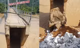 Thủy điện xả lũ, một mố cầu Chôm Lôm bị cuốn trôi