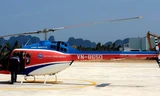 Máy bay trực thăng Bell 505 gặp tai nạn, rơi ở Vịnh Hạ Long (ảnh Hoàng Dương).