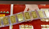 Giá vàng SJC về mức 76,98 triệu đồng/lượng, giá nhẫn tròn trơn 74,2 triệu đồng/lượng. (Ảnh: PQ). 