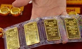 Giá vàng miếng SJC mua vào tăng tới 1 triệu đồng/lượng, lên mức 5,98 - 76,98 triệu đồng/lượng mua vào - bán ra. (Ảnh:BTMC). 