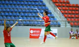 Giải futsal VĐQG nữ 2024 đang diễn ra với nhiều kết quả bất ngờ, hấp dẫn. (ảnh Thư Thư)