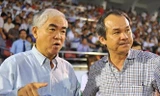 Bầu Đức và Chủ tịch VFF Lê Hùng Dũng.