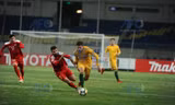 U23 Úc (vàng) đang dẫn đầu bảng D sau trận thắng 3-1 U23 Syria.