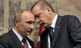 Tổng thống Nga Vladimir Putin và Tổng thống Thổ Nhĩ Kỳ Tayyip Erdogan