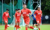 Đội tuyển Việt Nam tích cực chuẩn bị cho trận đấu với Malaysia (ảnh Hữu Phạm)