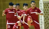 Tuyển futsal trong chuyến du đấu tại Nhật Bản. (Ảnh Tú Trần)