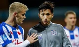 Văn Hậu không có nhiều cơ hội ra sân ở Heerenveen. 