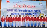 Đoàn TTVN dự Olympic dự lễ xuất quân tại Hà Nội