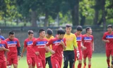 U22 Việt Nam tập nhẹ để chuẩn bị đá với Campuchia ngày 17/8 (ảnh Nhật Đoàn)