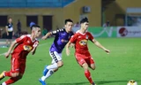 HAGL và CLB Hà Nội đã cống hiến trận đấu hấp dẫn cho khán giả trên sân vận động Hàng Đẫy. Ảnh: Như Ý