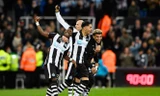 Niềm vui của các cầu thủ Newcastle 