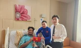 Nguyễn Xuân Son lạc quan trên giường điều trị tại Bangkok (ảnh T.N.G)