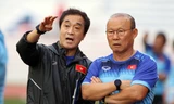 HLV Park Hang Seo luôn gây chú ý với những trạng thái biểu cảm mạnh mẽ.