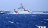 Tàu Trung Quốc ngăn chặn tàu chấp pháp Việt Nam thực thi quyền chủ quyền ở Biển Đông (Nguồn: TTXVN) 