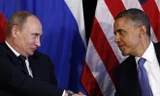 Tổng thống Mỹ Obama (phải) và Tổng thống Nga Putin có thể gặp nhau khi dự Hội nghị APEC.