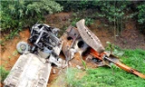 Hiện trường vụ tai nạn.