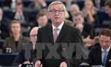 Chủ tịch Ủy ban châu Âu Jean-Claude Juncker tại cuộc họp Nghị viện Châu Âu. (Nguồn: AFP/TTXVN)