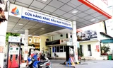 Nhiều cây xăng ở Hà Nội đóng cửa trong ngày 1/11Ảnh: Nguyễn Bằng