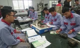 Học viên trường Cao đẳng Cơ điện Hà Nội đang học nghề Ảnh: Hữu Việt