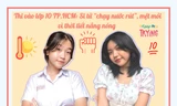 TP.HCM: Sĩ tử 2K8 "chạy nước rút" cho kỳ thi chuyển cấp, "ét ô ét" vì thời tiết quá nóng