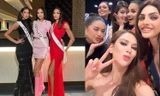 Hoa hậu Ngọc Châu tự tin so kè nhan sắc, dạy tiếng Việt cho hội chị em Miss Universe